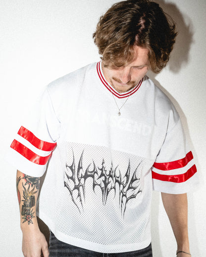 TRIBAL GRUNGE_ Performance JERSEY [white]