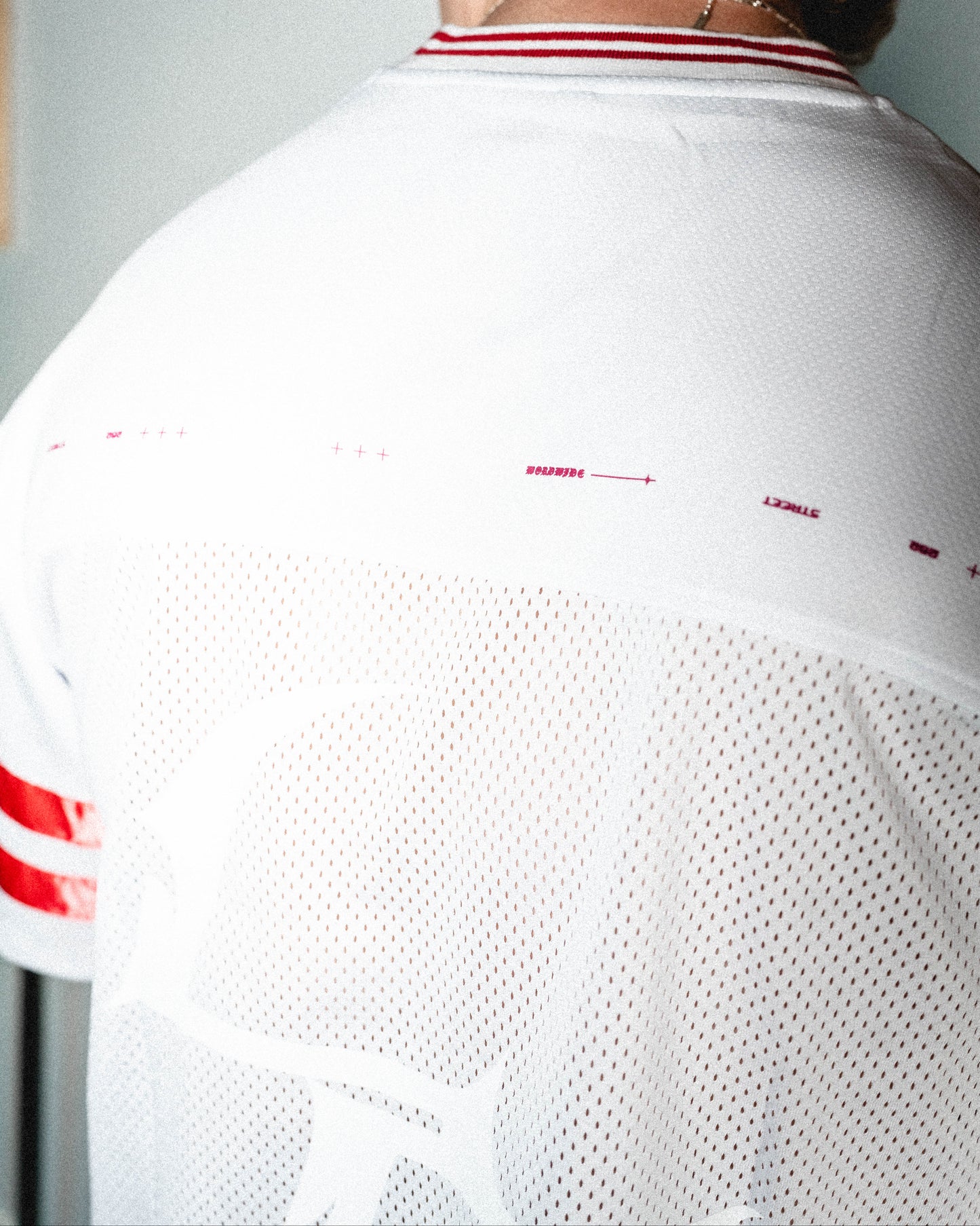TRIBAL GRUNGE_ Performance JERSEY [white]