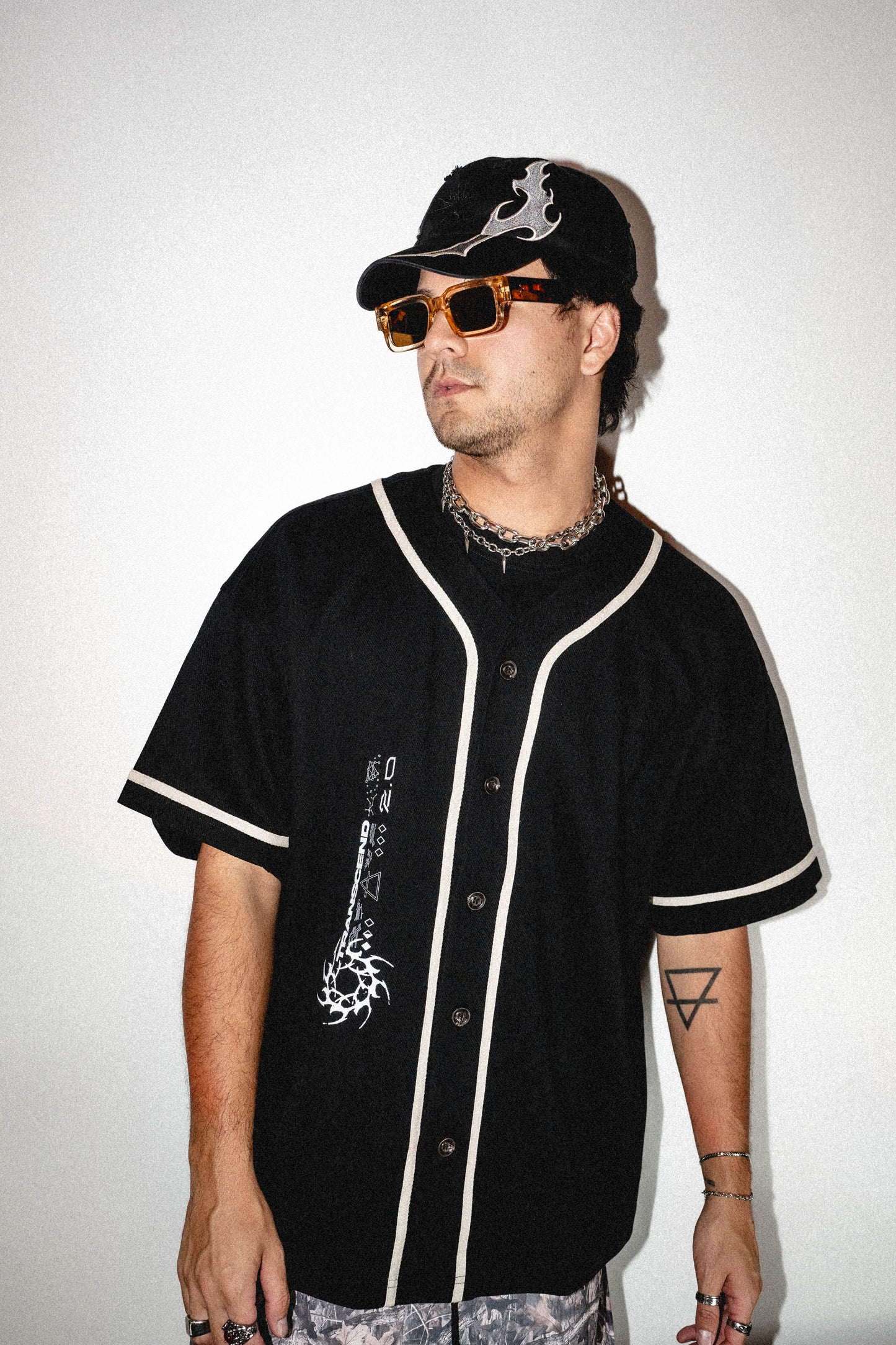 BONES_ BASEBALL JERSEY [black]