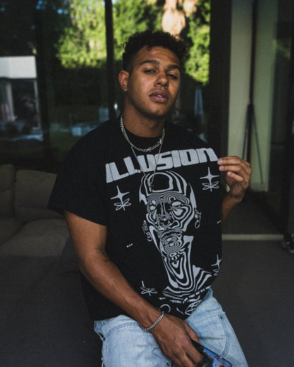 ILLUSION BOXY_TANK [black]