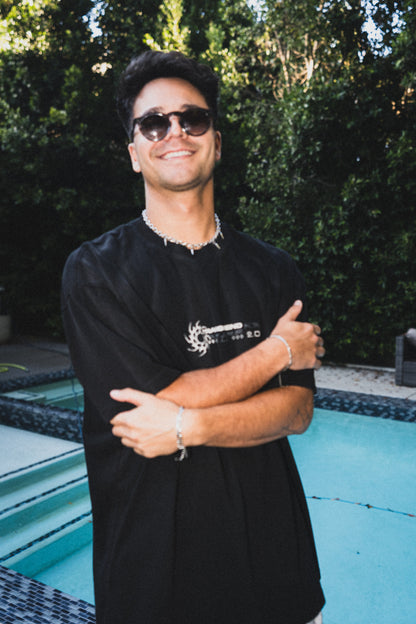 SUNFADE BONE_TEE [black+brown]