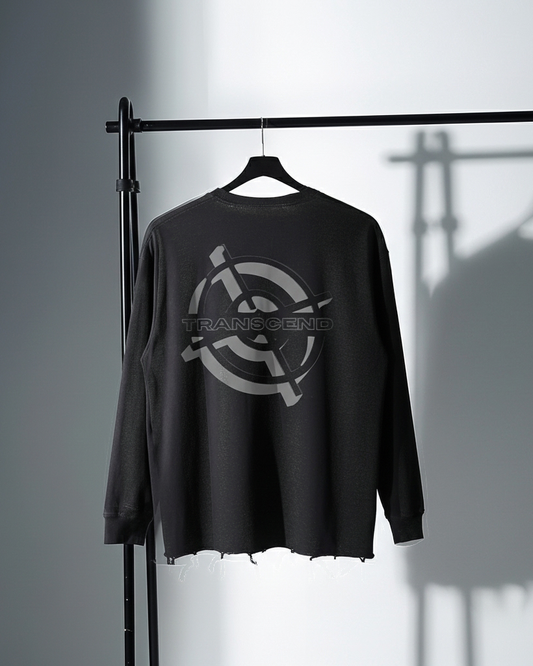 TARGET RAW EDGE_LONG SLEEVE [Black]