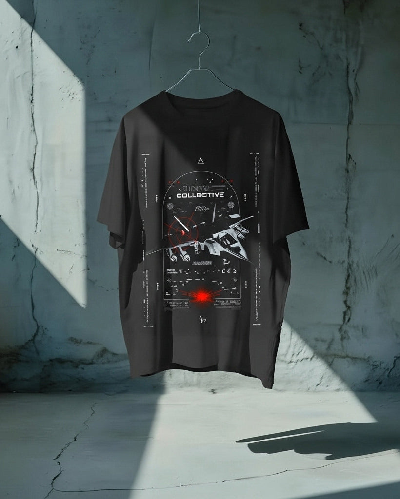 BATTLESHIP FRAYED EDGE_TEE [black]