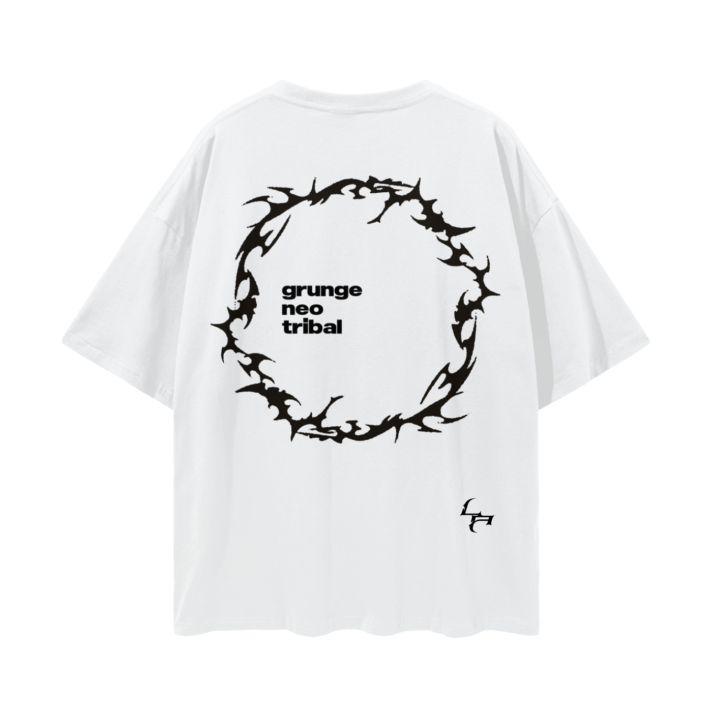 NEO TRIBAL_TEE [white + gray]