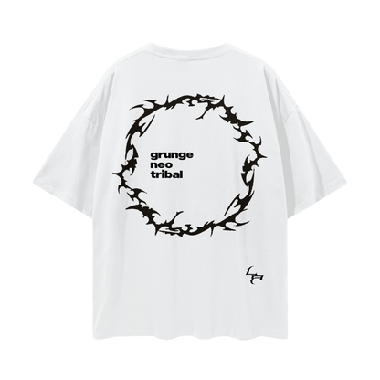 NEO TRIBAL_TEE [white + gray]