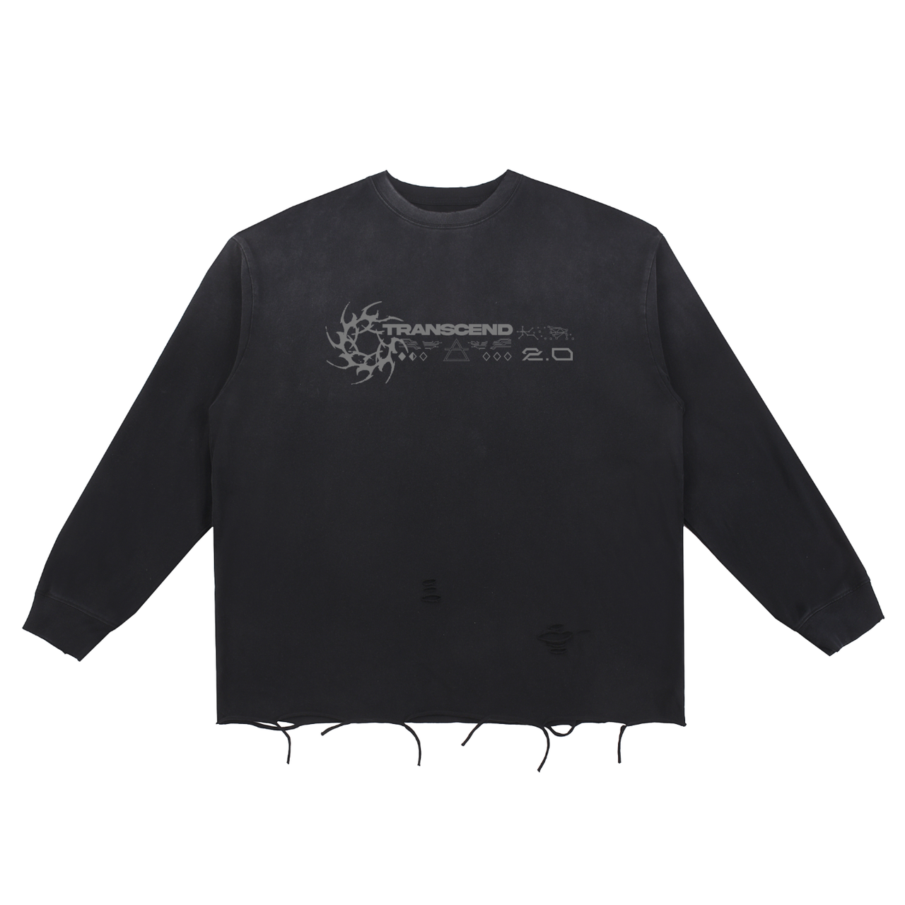 TARGET RAW EDGE _LONG SLEEVE [black]