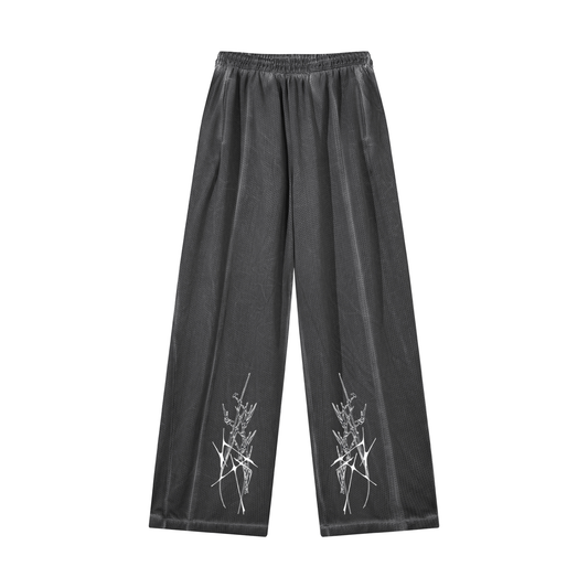 Cyber 3.0 | Vintage Wash Wide Leg Mesh Sweatpants