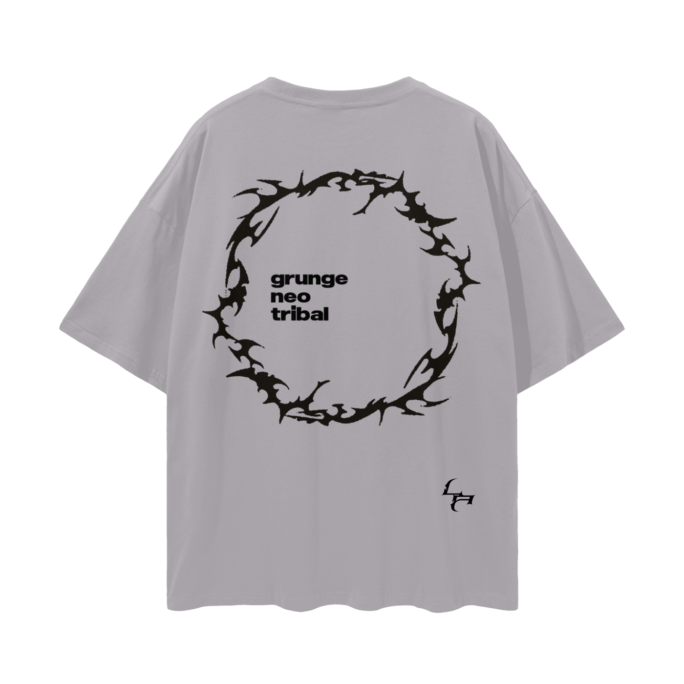 NEO TRIBAL_TEE [white + gray]