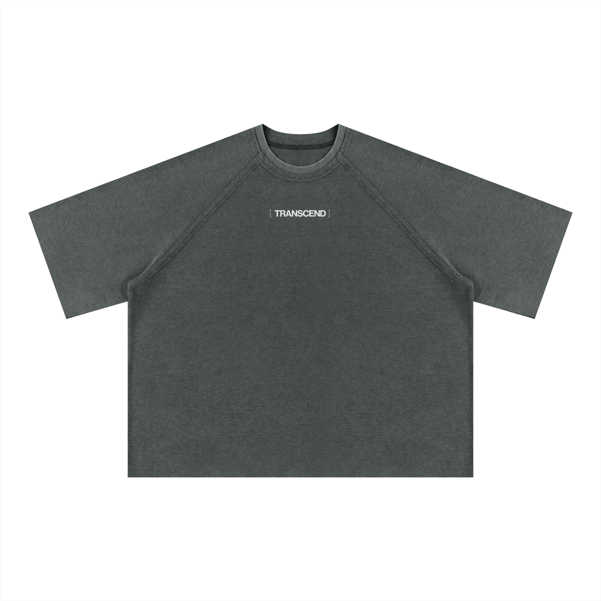 Unisex Mineral Wash Boxy Waffle T-Shirt