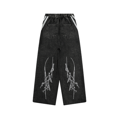 Kid’s Vintage Wash Side Stripe Jeans
