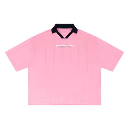 Cyber Sport 3.0 | Pink Striped Boxy Soccer Jersey