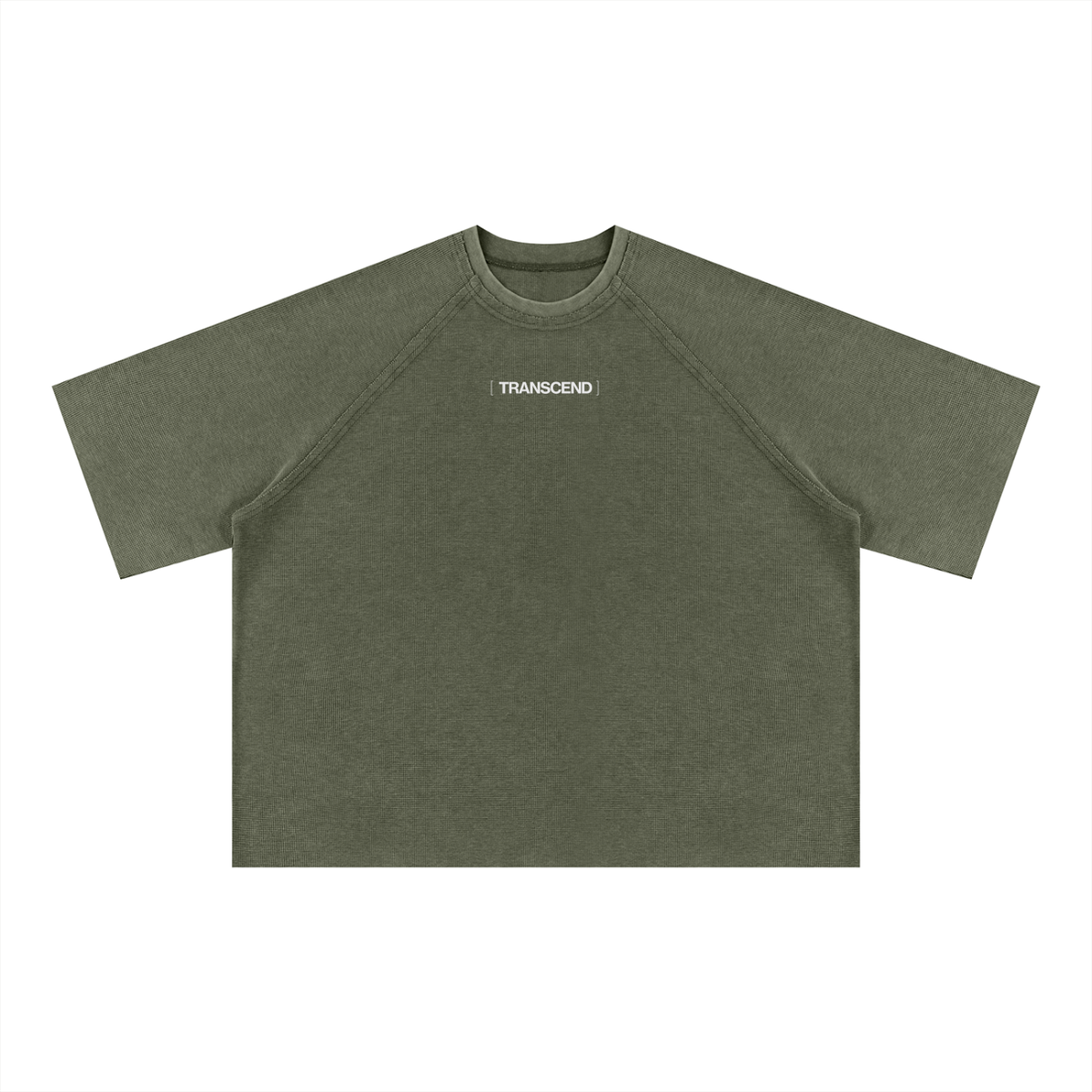 Unisex Mineral Wash Boxy Waffle T-Shirt