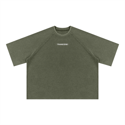 Unisex Mineral Wash Boxy Waffle T-Shirt