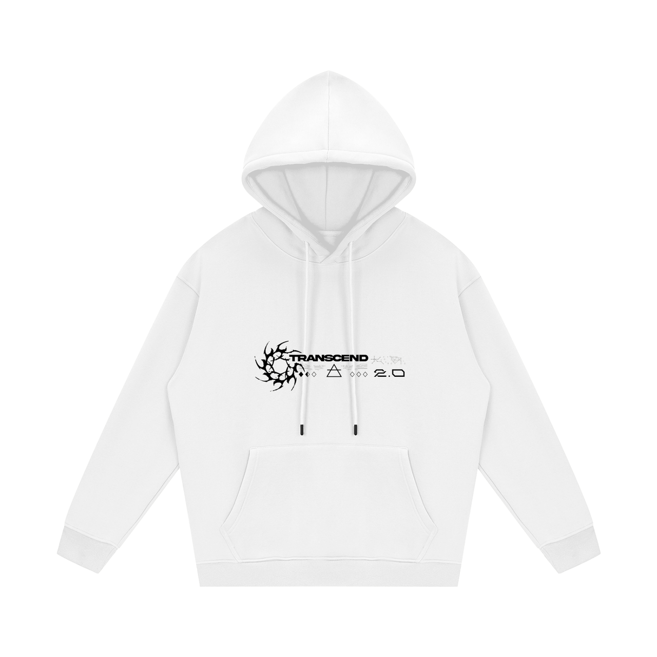GRUNGE NEO TRIBAL_HOODIE [white, apricot, gray, cream]