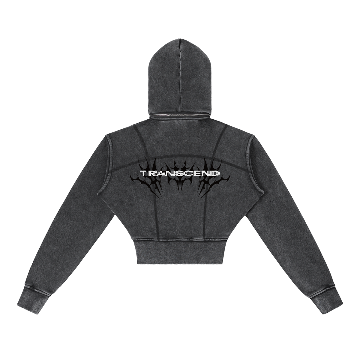 Cyber 3.0 | Vintage Washed Cropped Fleece Hoodie