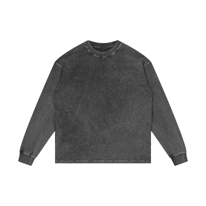 TRANSCEND WASH_LONG SLEEVE [acid gray]