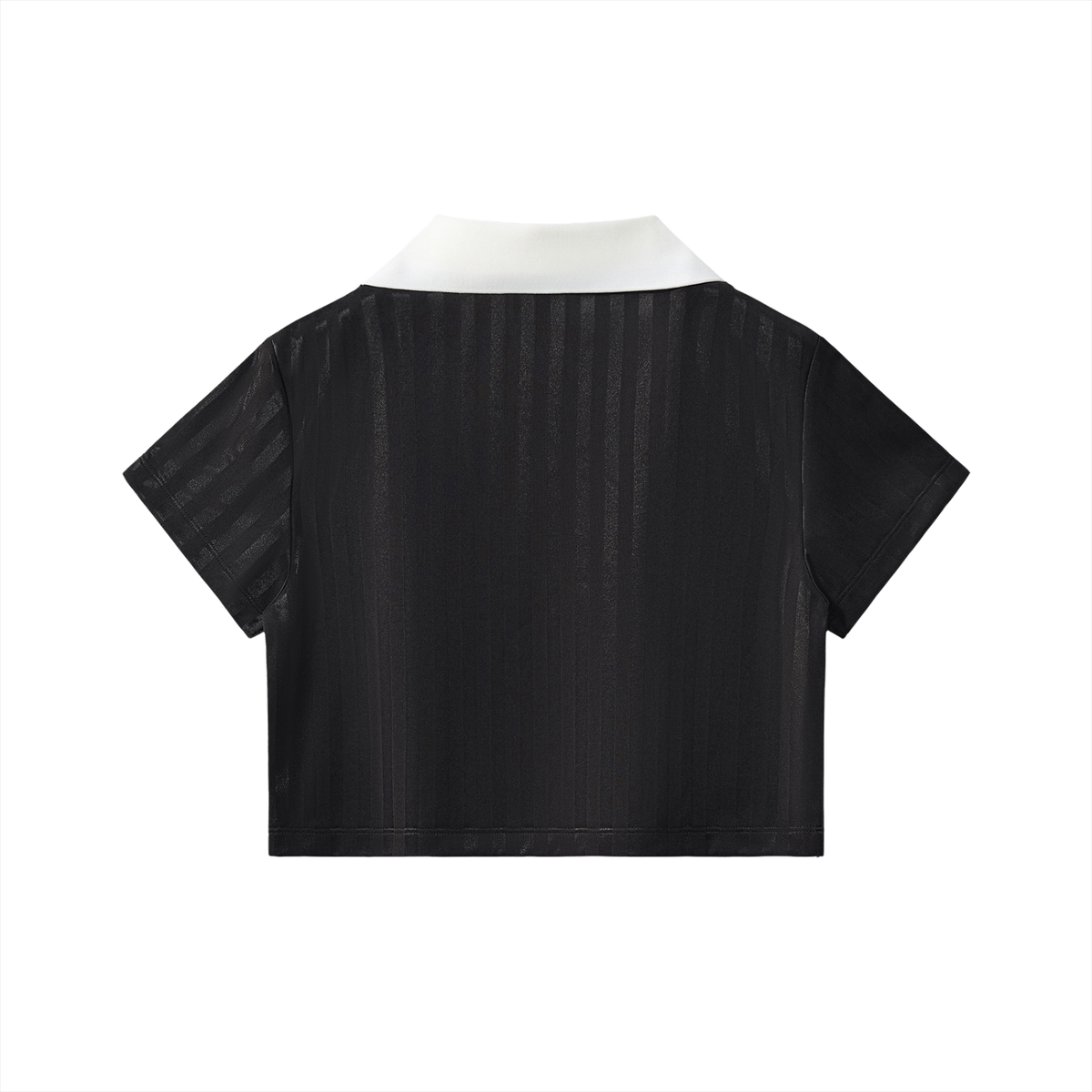 Cyber 3.0 | Contrast Collar Striped Cropped Jersey