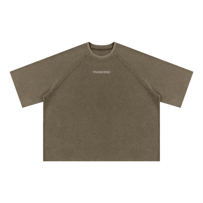 Unisex Mineral Wash Boxy Waffle T-Shirt
