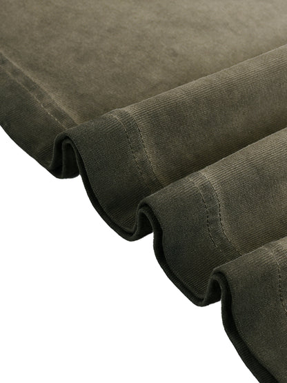 ASH CREST_FADED TEE [green, khaki + dark gray]