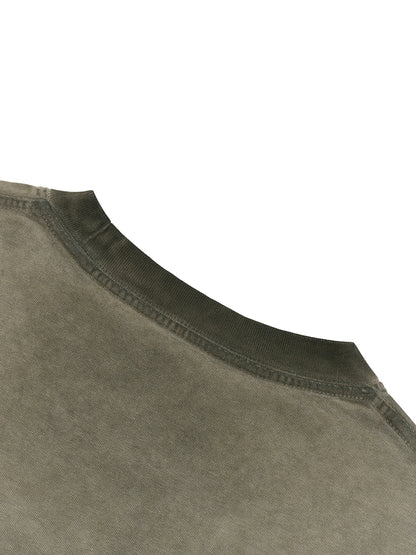 ASH CREST_FADED TEE [green, khaki + dark gray]