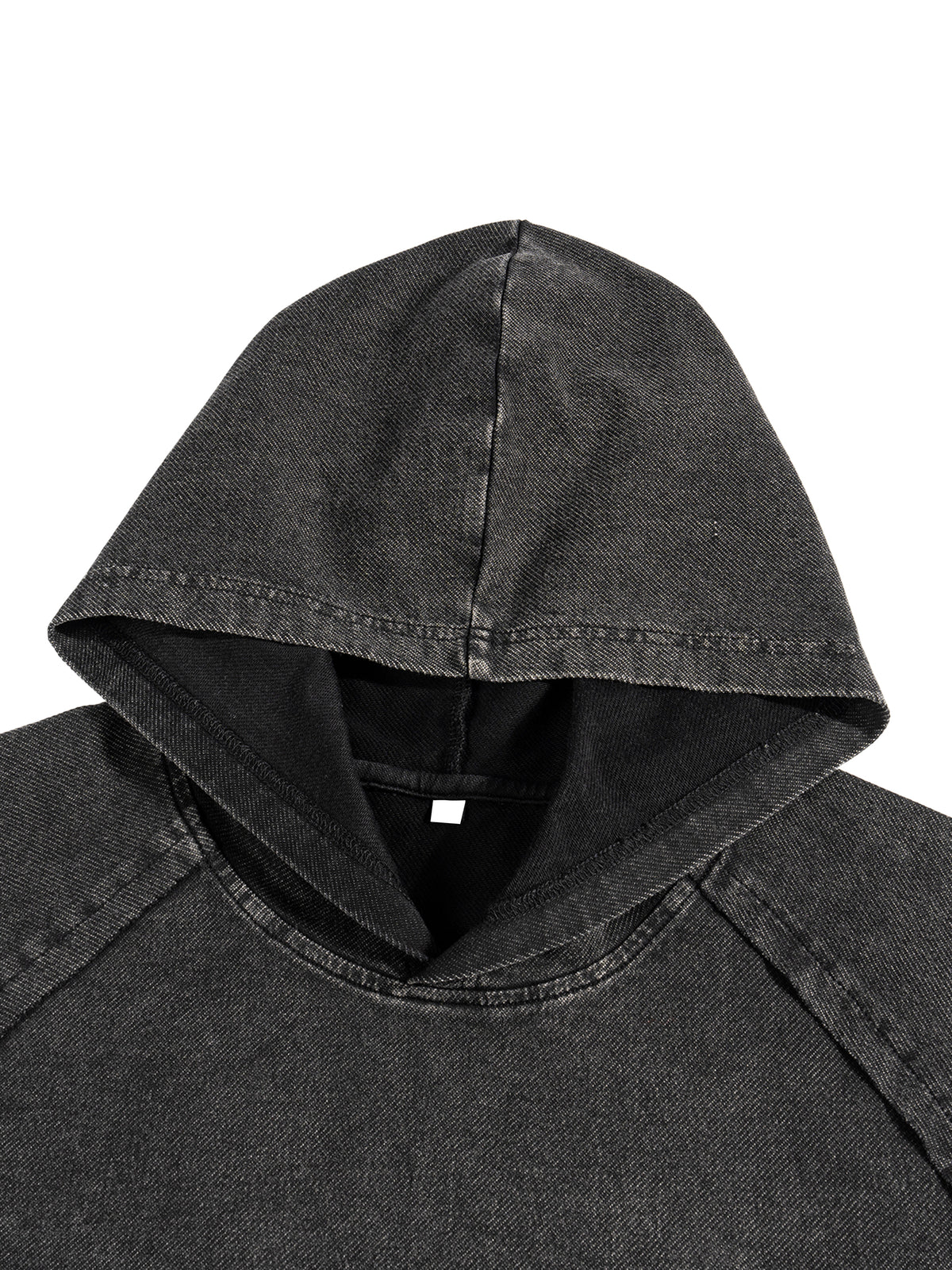 GHOST 3.0 |Snow Washed Hooded Boxy T-Shirt