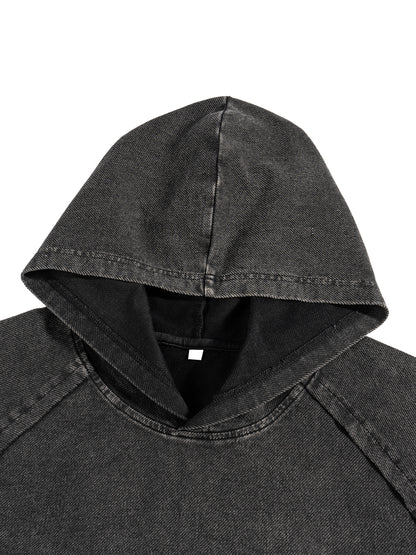 GHOST 3.0 |Snow Washed Hooded Boxy T-Shirt