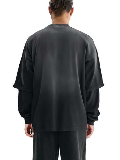 Cyber 3.0 | Sunfade Hand-Frayed Faux Long Sleeve
