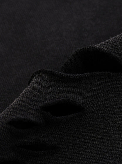 TRANSCEND RAW EDGE _TEE [black]