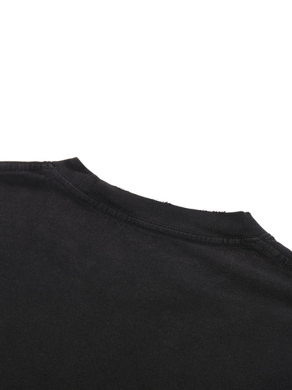 TRANSCEND RAW EDGE _TEE [black]