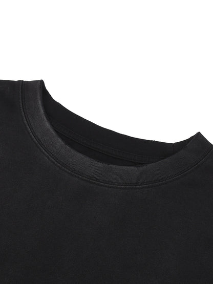 TARGET RAW EDGE_LONG SLEEVE [Black]