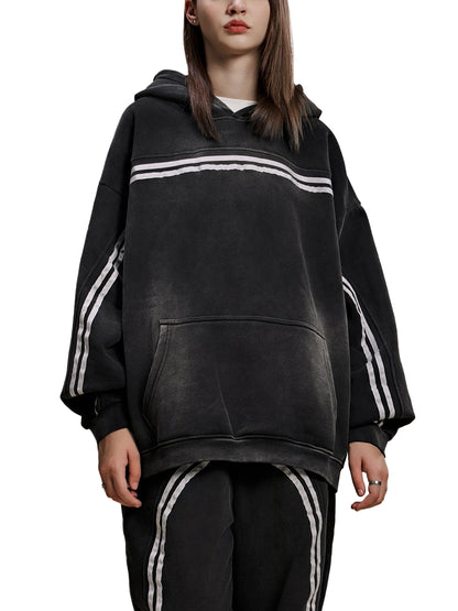 Tribal 3.0 | Sun Fade Contrast Tape Fleece Hoodie