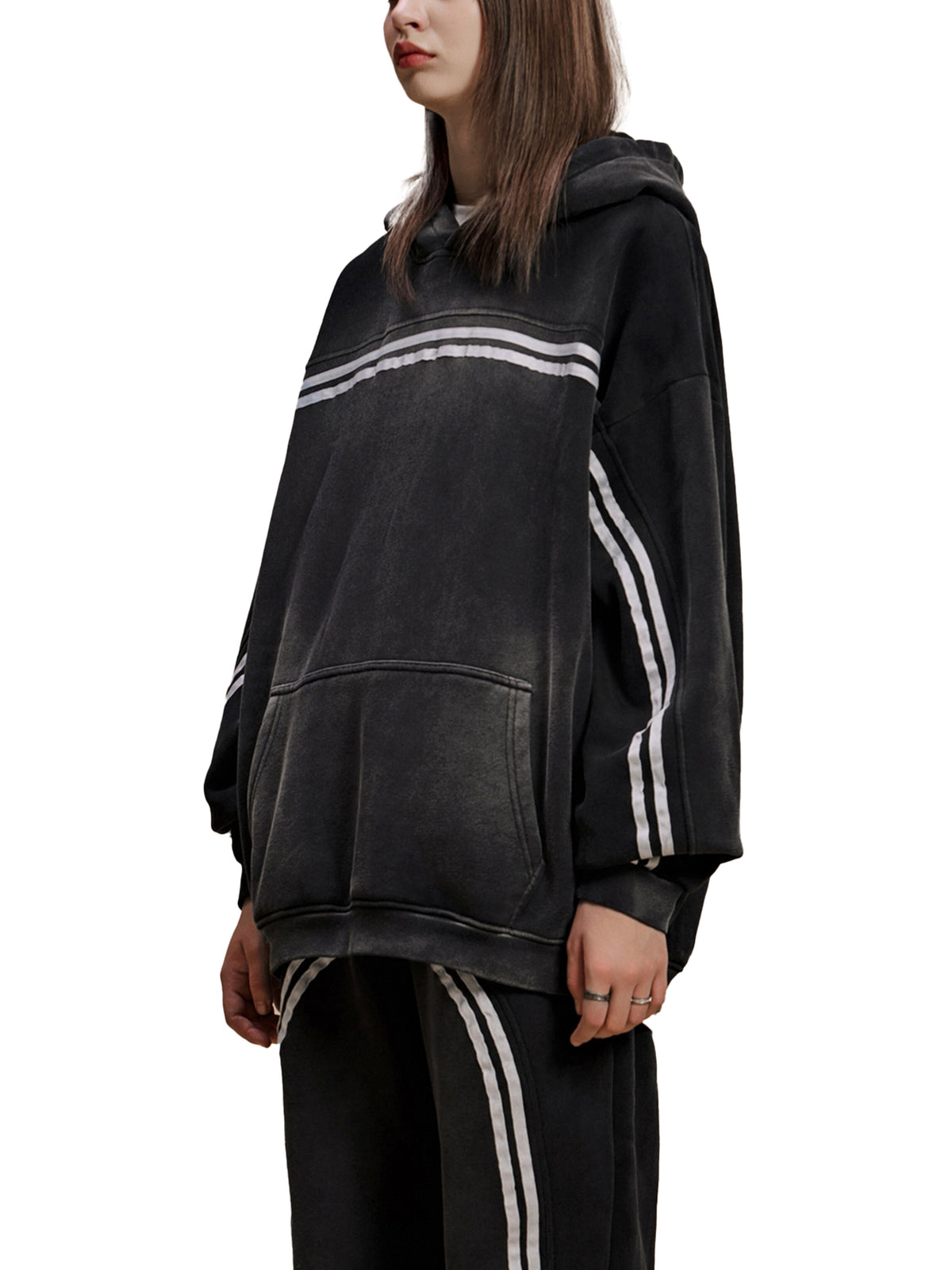 Tribal 3.0 | Sun Fade Contrast Tape Fleece Hoodie