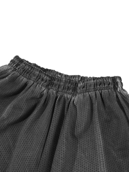 Cyber 3.0 | Vintage Wash Wide Leg Mesh Sweatpants