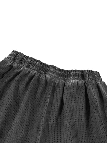 Cyber 3.0 | Vintage Wash Wide Leg Mesh Sweatpants