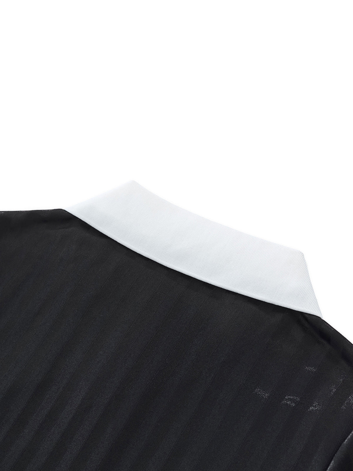 Cyber 3.0 | Contrast Collar Striped Cropped Jersey