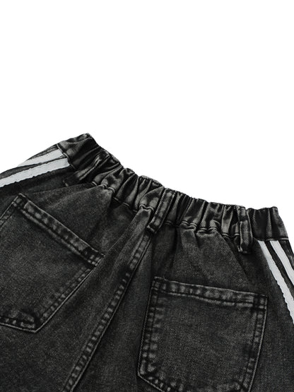 Kid’s Vintage Wash Side Stripe Jeans