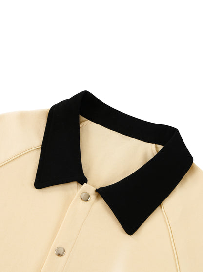 Unisex Color Block Boxy Short Sleeve Shirt