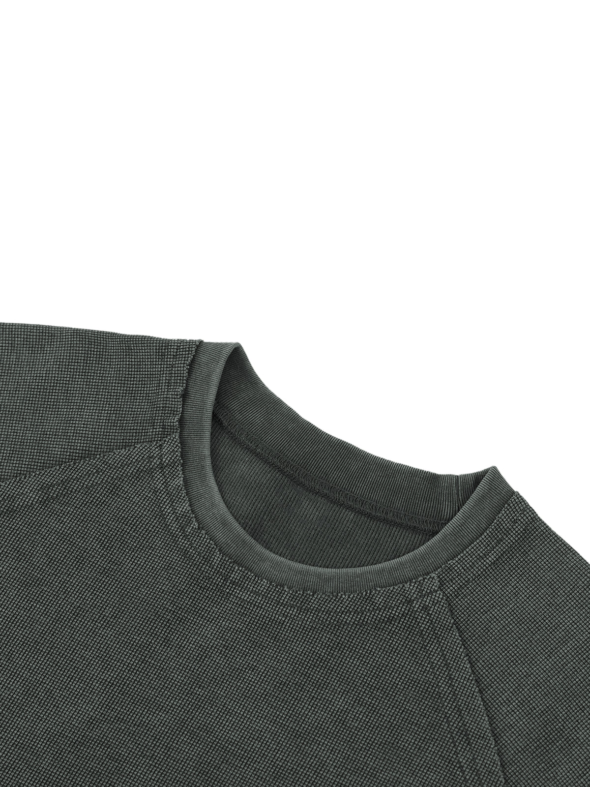 Unisex Mineral Wash Boxy Waffle T-Shirt