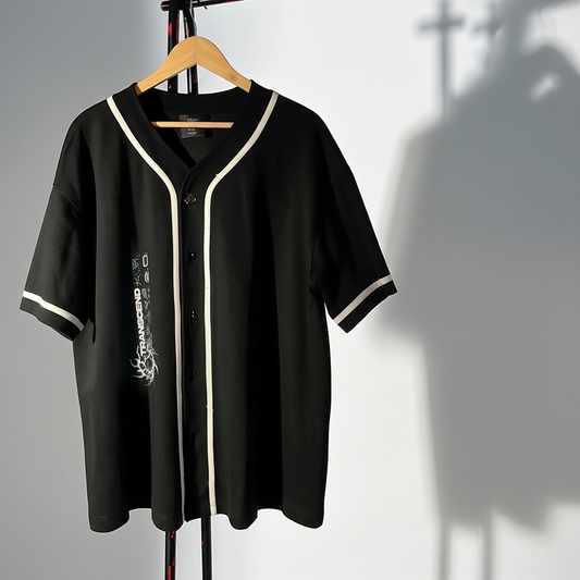 BONES_ BASEBALL JERSEY [black]