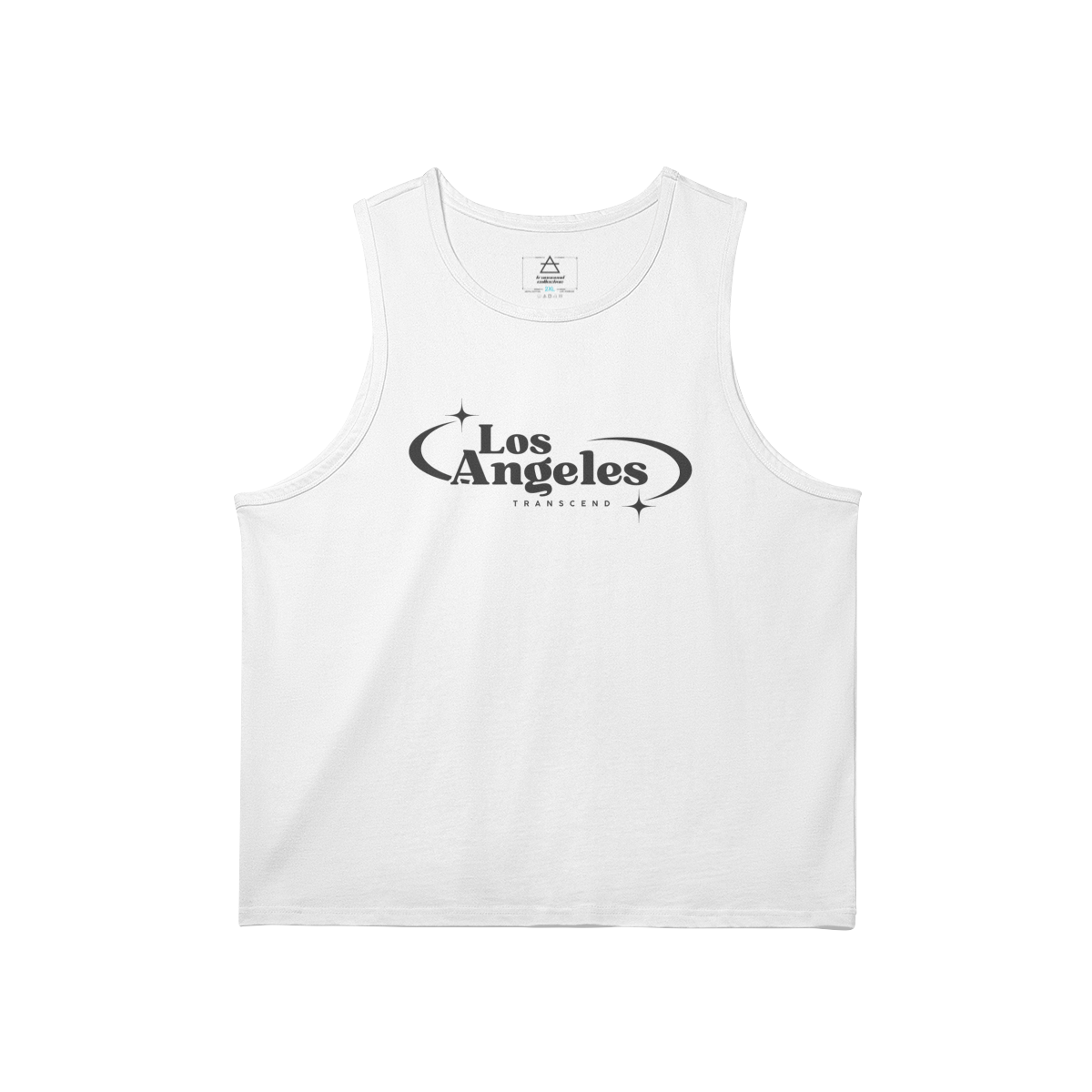 LA_TANK TEE [white+tan]