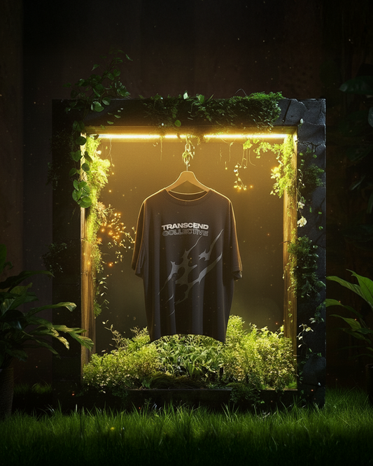 TRANSCEND RAW EDGE _TEE [black]
