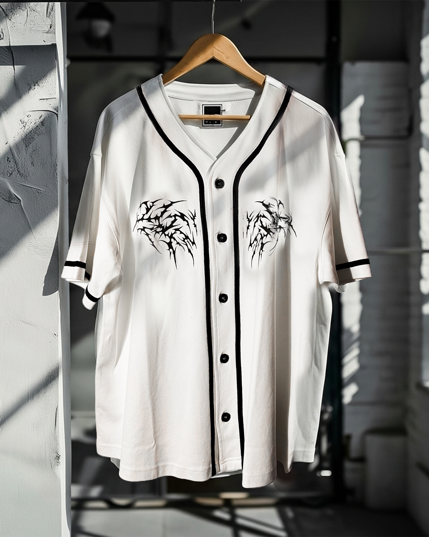 TRIBAL GRUNGE _JERSEY  [white]