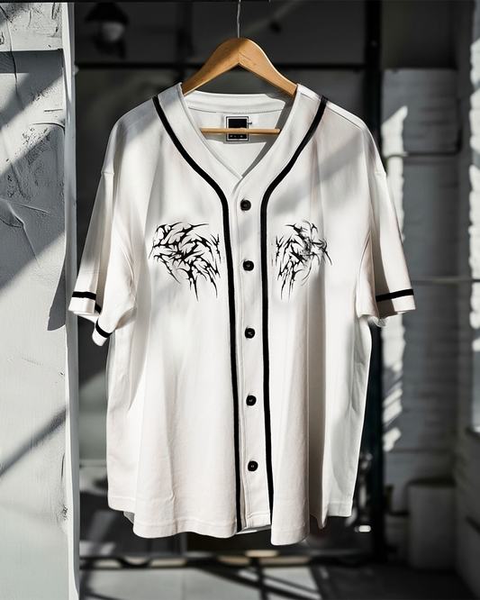 TRIBAL GRUNGE _JERSEY  [white]
