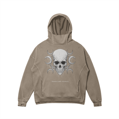 SKULL_TECH HOODIE [black, gray, tan]