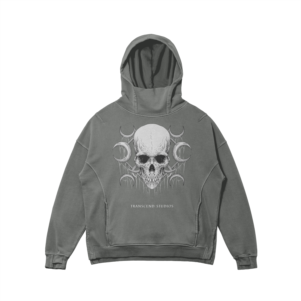 SKULL_TECH HOODIE [black, gray, tan]