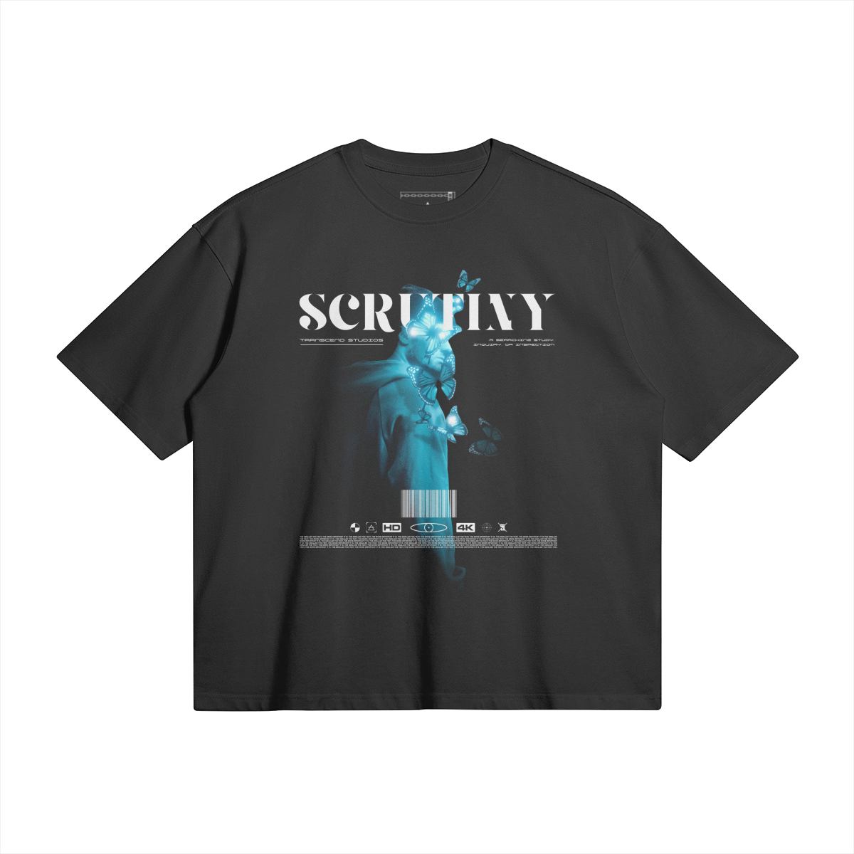 Scrutiny | Black Oversized Boxy T-Shirt