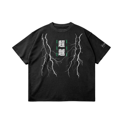 Lighting Chinese Transcend | Vintage Raw Hem Tshirt (2 Colors)