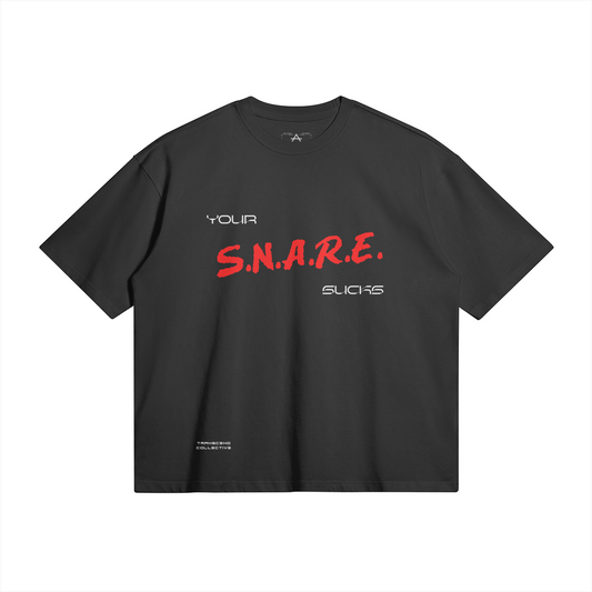 Your S.N.A.R.E. Sucks | Black Oversized Boxy T-shirt